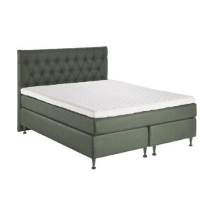 Grøn seng med hovedgærde